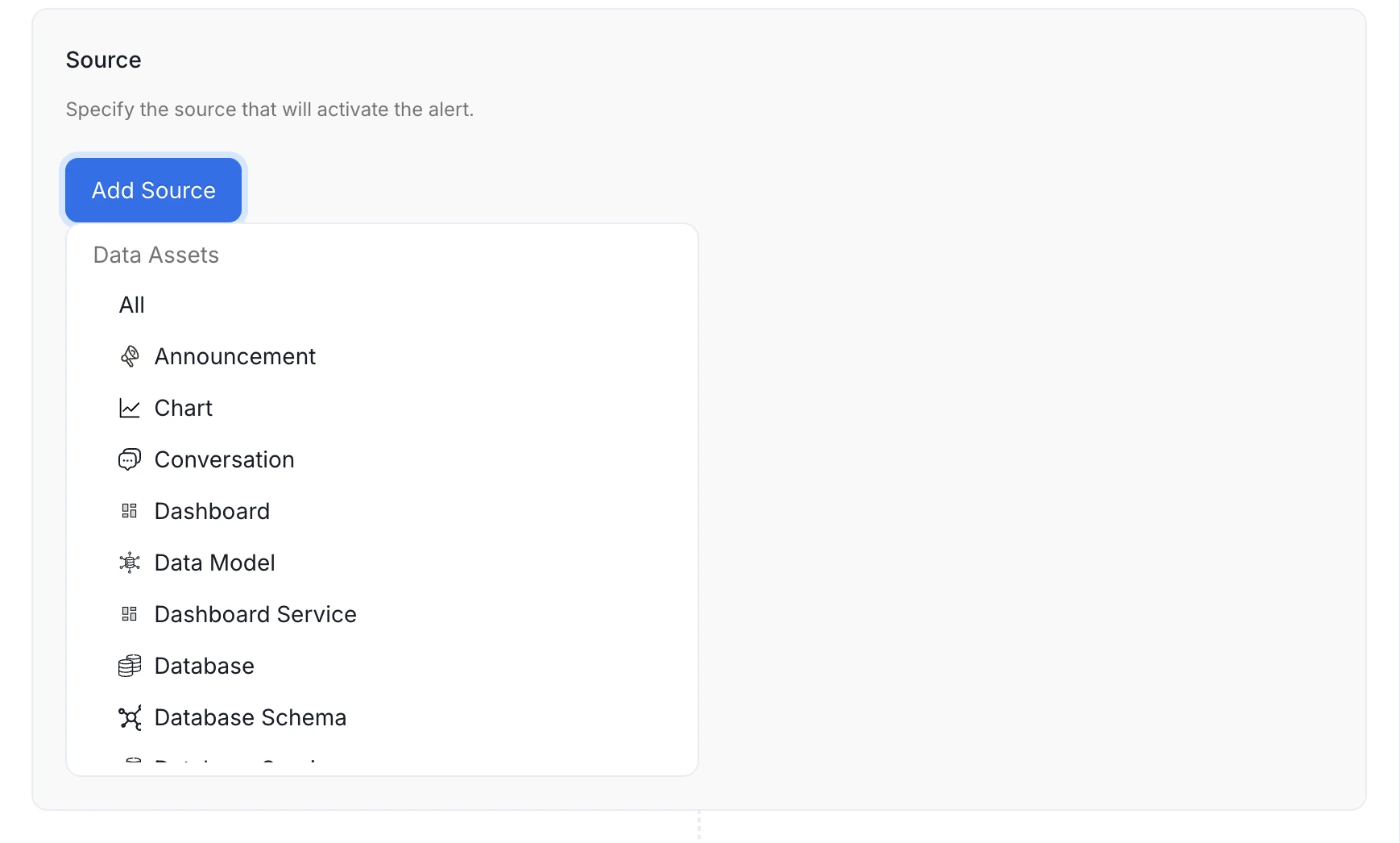 Select the Source Resource for System Notifications