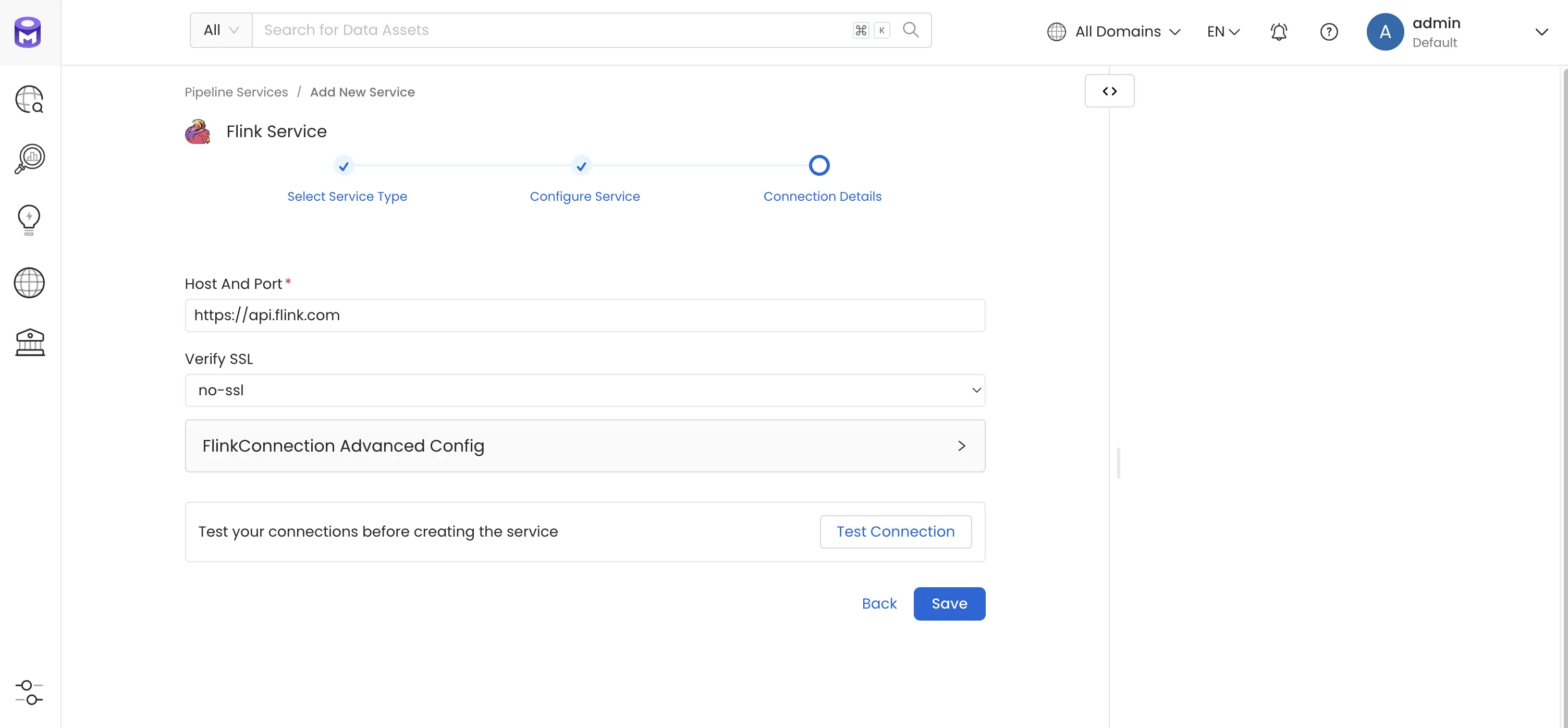 Configure Service connection