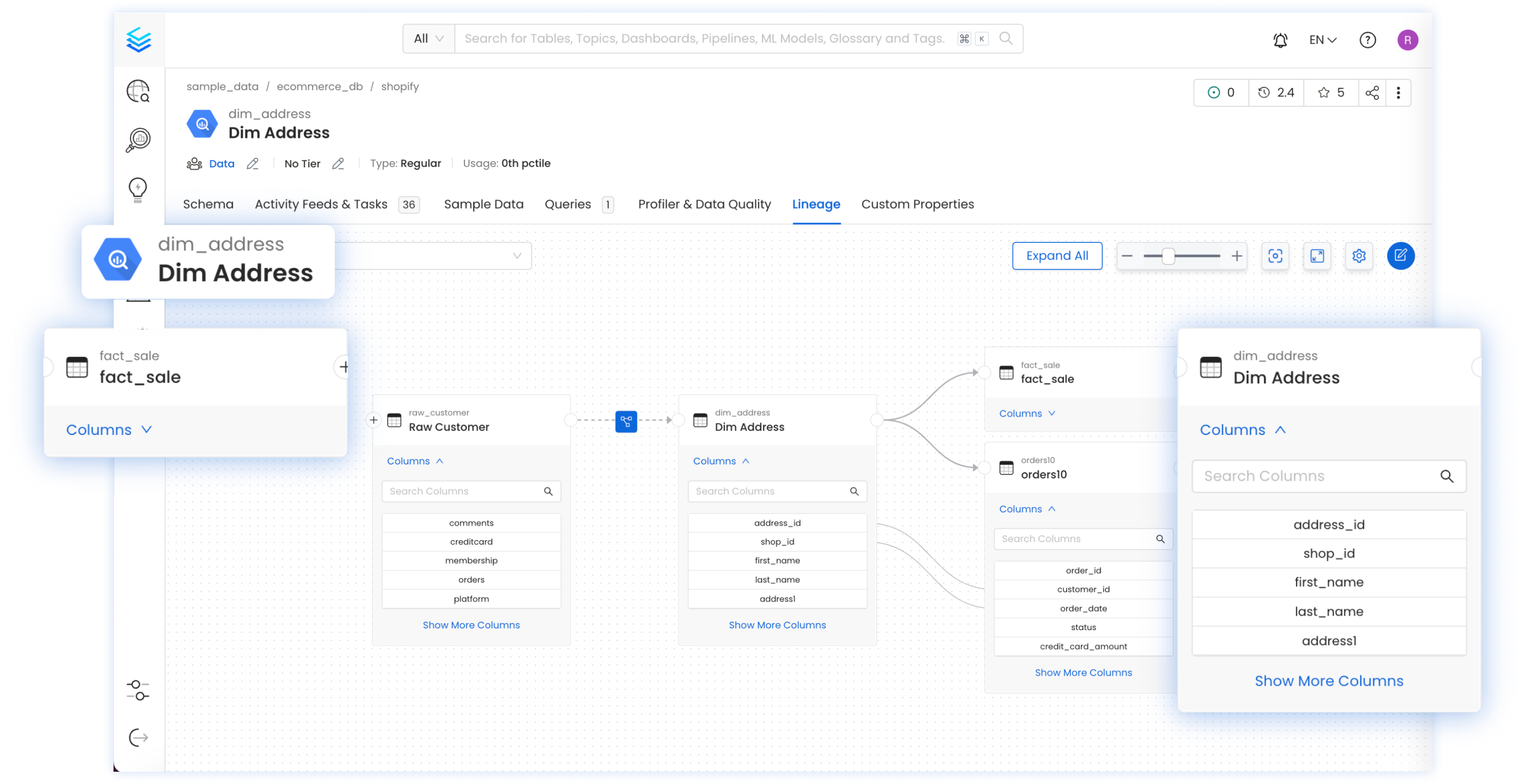 Column-Level Data Lineage in OpenMetadata